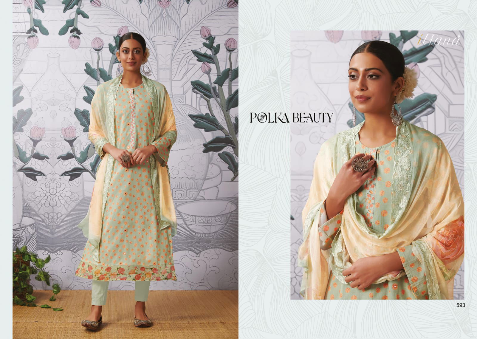 Polka Beauty By Itrana Cotton Salwar Suits Catalog